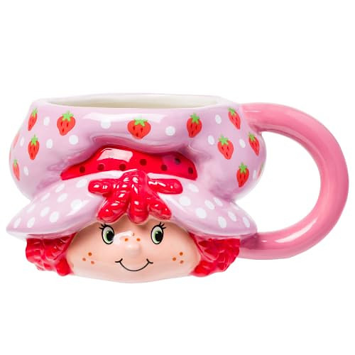 Silver Buffalo Strawberry Shortcake, 3D Sculpted Mug, 20oz