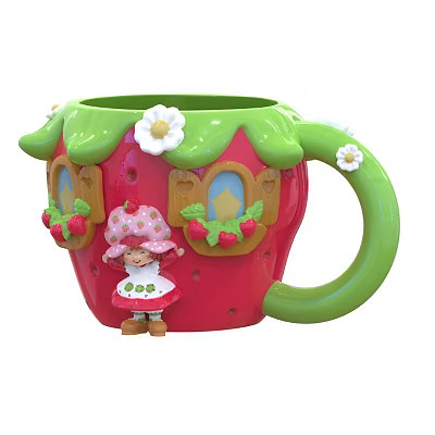 Silver Buffalo Strawberry Shortcake Cake Ceramic 3D Sculpted Mug