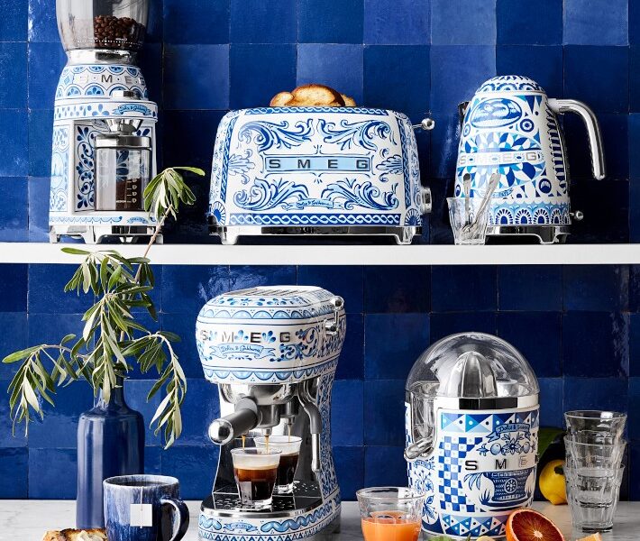 Dolce & Gabbana x Smeg kitchen collection at Williams Sonoma