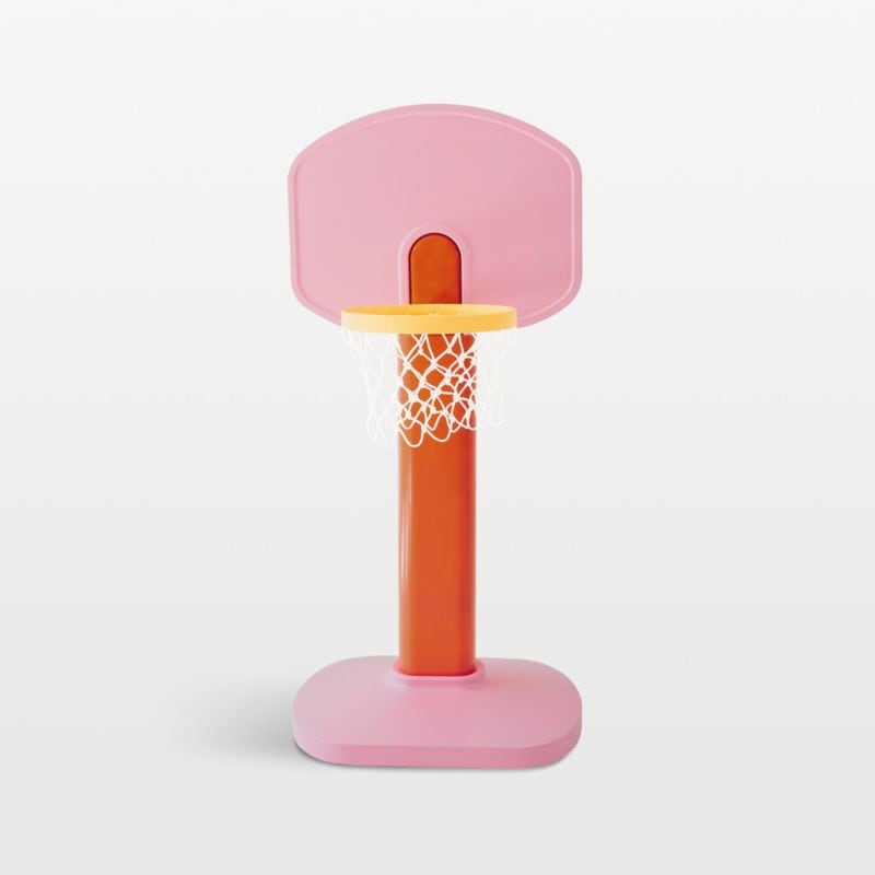 Smol Pink and Orange Kids Basketball Hoop