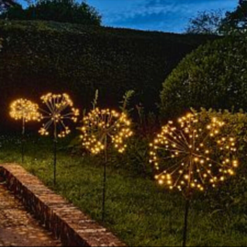 Solar Outdoor Lit Dandelion LED Lawn Stakes