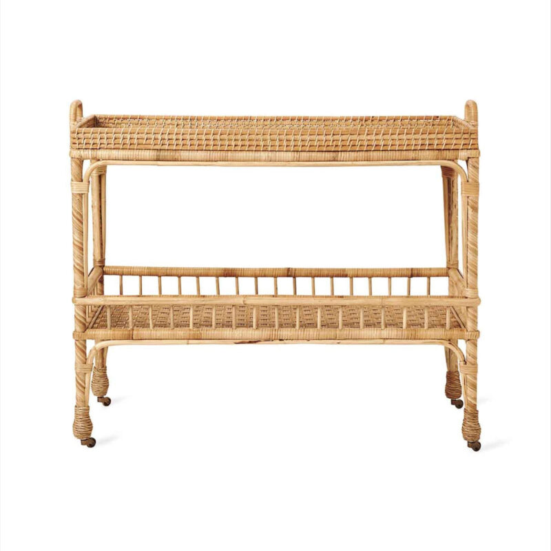 Serena & Lily South Seas�Rattan�Bar Cart