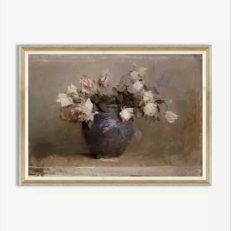 Anthropologie Spring Roses Wall Art