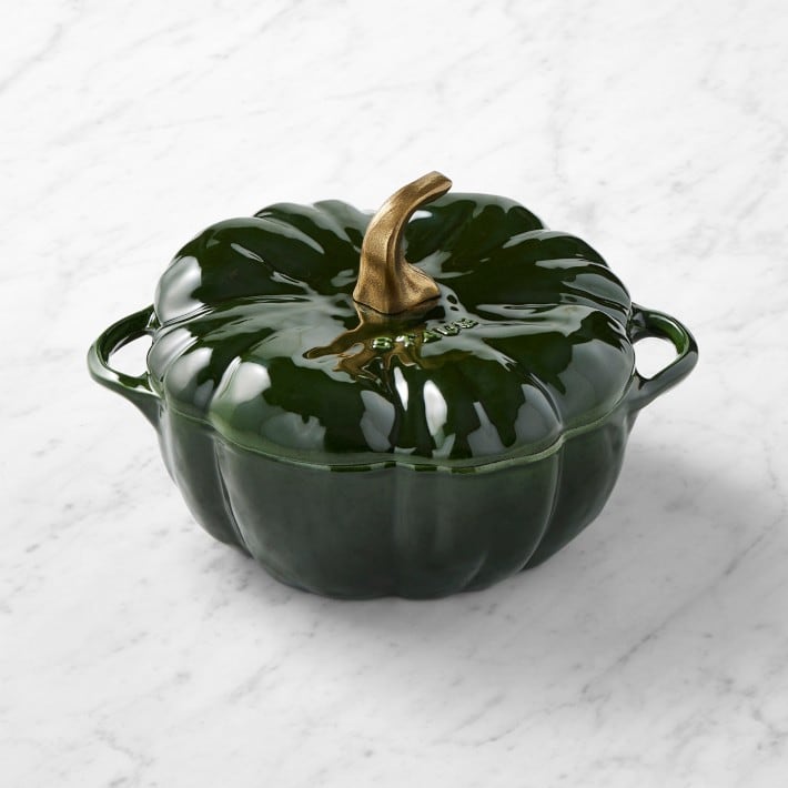 Staub Enameled Cast Iron Pumpkin Cocotte, 3.5-Qt