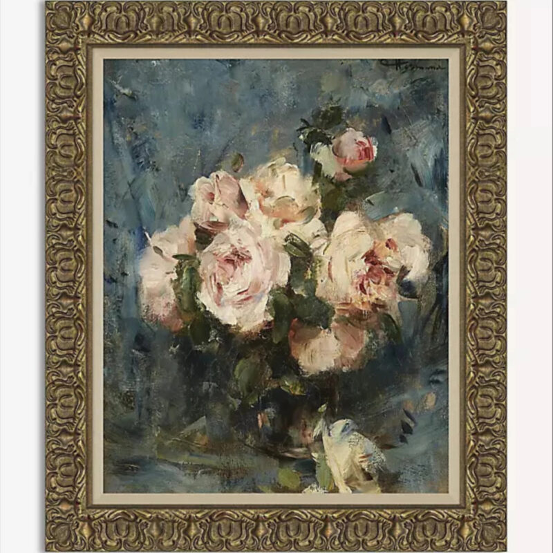 Anthropologie Still Life with Roses Wall Art
