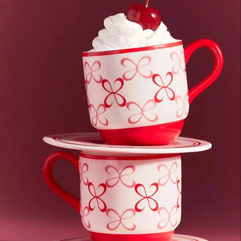 Maeve by Anthropologie Stoneware Espresso Cup & Saucer