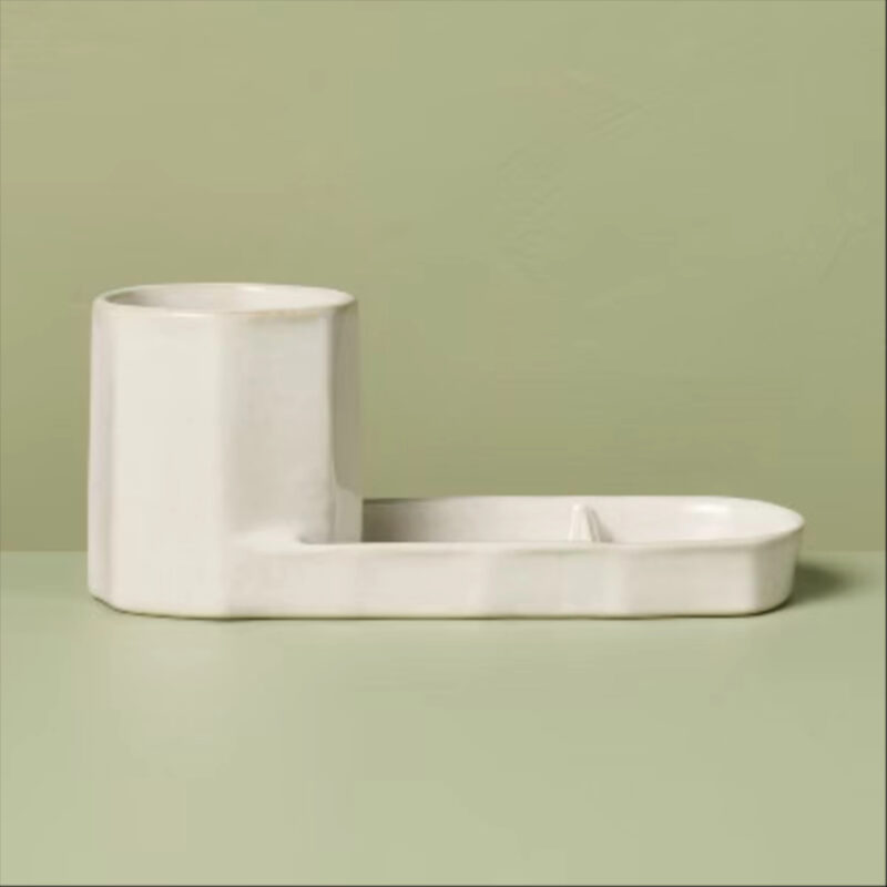 Stoneware Sink Caddy Sour Cream - Hearth & Hand™ with Magnolia