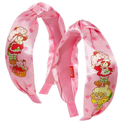 Strawberry Shortcake Thick None Slip Knotted Headband for Girls, Strawberry Shortcake Hair Accessories