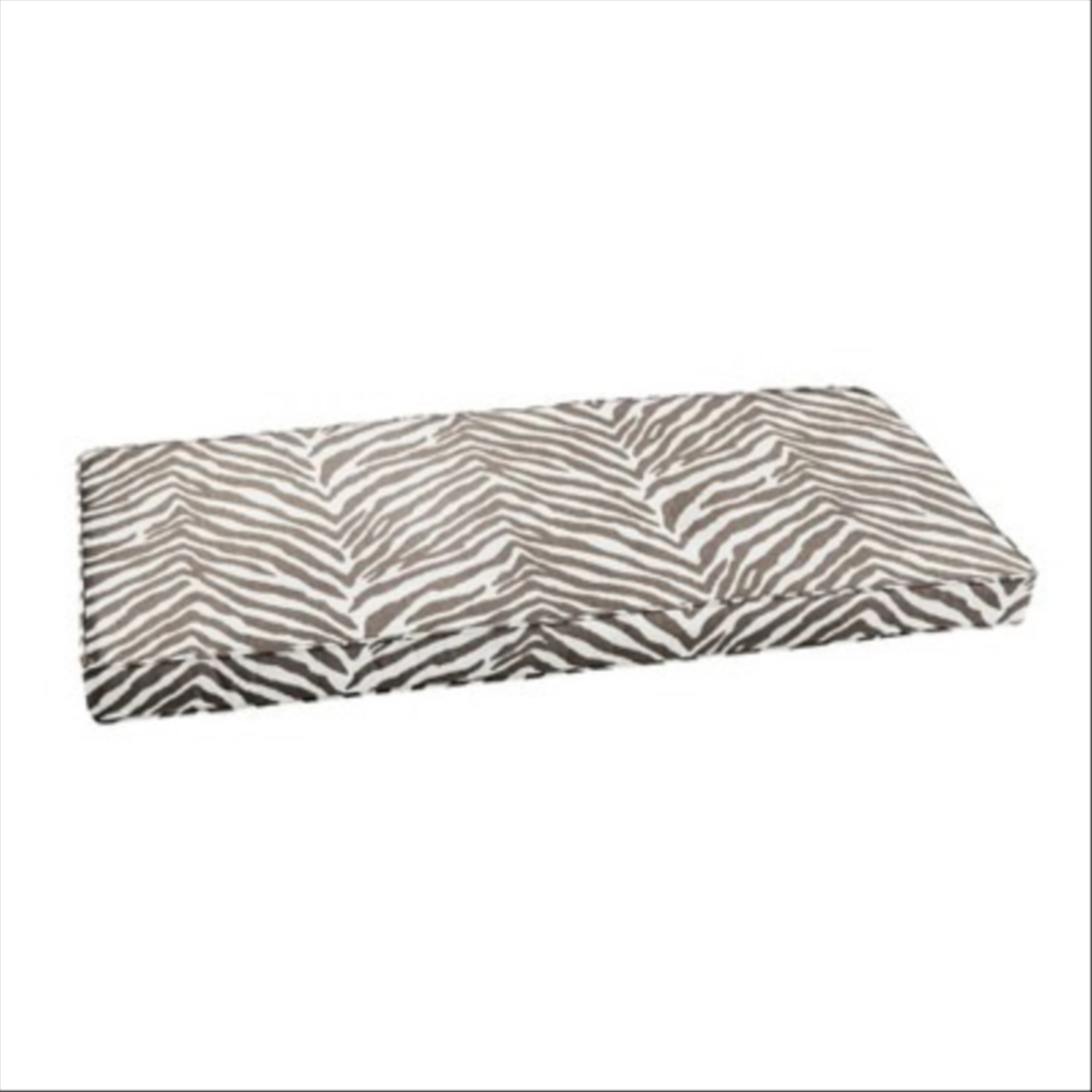 Sunbrella 19" x 48" x 3" Indoor/Outdoor Corded Bench Cushion Gray Zebra: Fade-Resistant, Zipper Closure