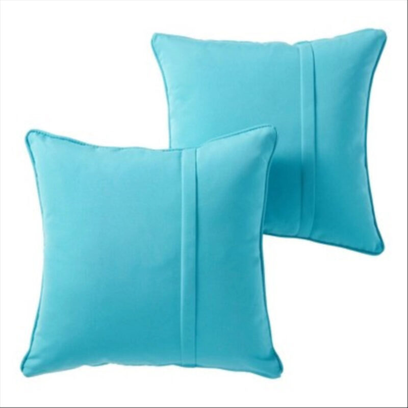 Sunbrella 2pk 20"x20" Square Outdoor Throw Pillows Aruba: Modern, Water-Resistant Patio Cushions with Zipper