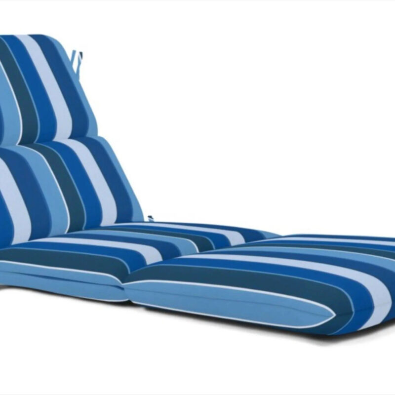 Sunbrella Chaise Cushion Sunbrella Fabric 74-in x 22.5-in Milano Cobalt Patio chaise lounge chair cushion one_size | DS2301-3351