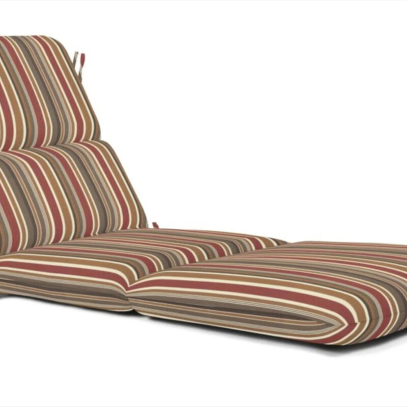 Sunbrella Chaise Cushion Sunbrella Fabric 74-in x 22.5-in Brannon Redwood Patio chaise lounge chair cushion one_size | DS2301-3192