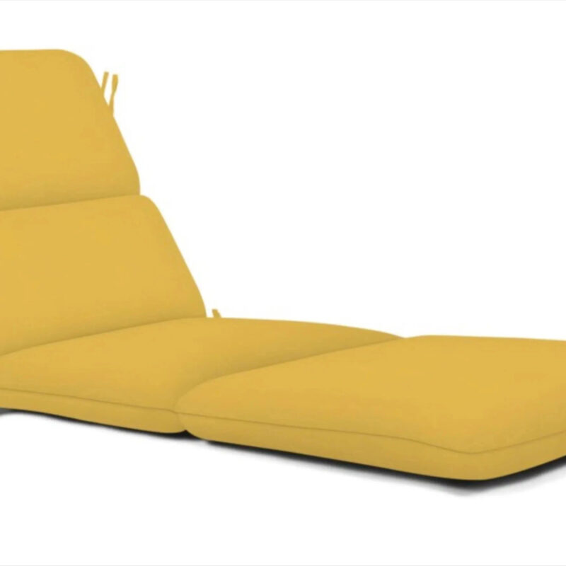 Sunbrella Chaise Cushion Sunbrella Fabric 74-in x 22.5-in Spectrum Daffodil Patio chaise lounge chair cushion one_size | DS2301-3271