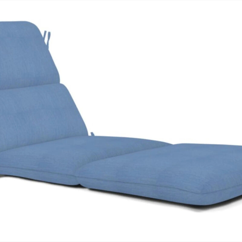 Sunbrella Chaise Cushion Sunbrella Fabric 74-in x 22.5-in Cast Ocean Patio chaise lounge chair cushion one_size | DS2301-3438
