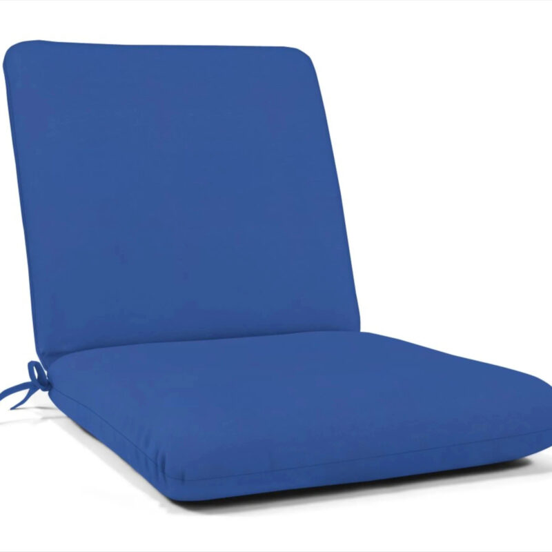 Sunbrella Club Cushion Sunbrella Fabric 22-in x 22-in Canvas True Blue Patio chair cushion one_size | DS2110-3040