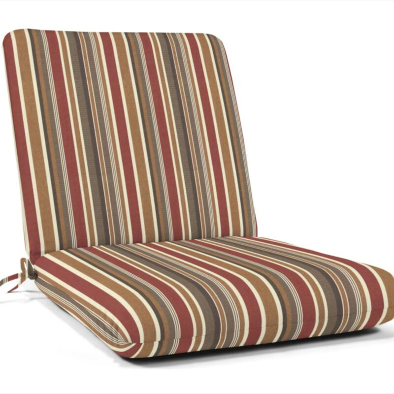Sunbrella Club Cushion Sunbrella Fabric 22-in x 22-in Brannon Redwood Patio chair cushion one_size | DS2110-3192