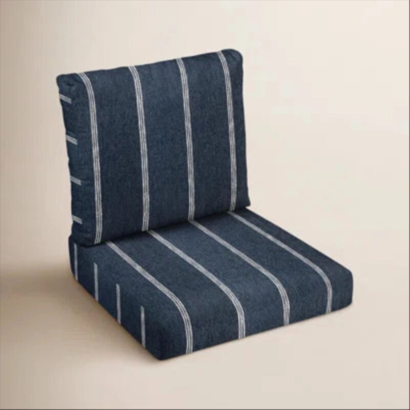 Sunbrella Outdoor Striped Lounge Cushion