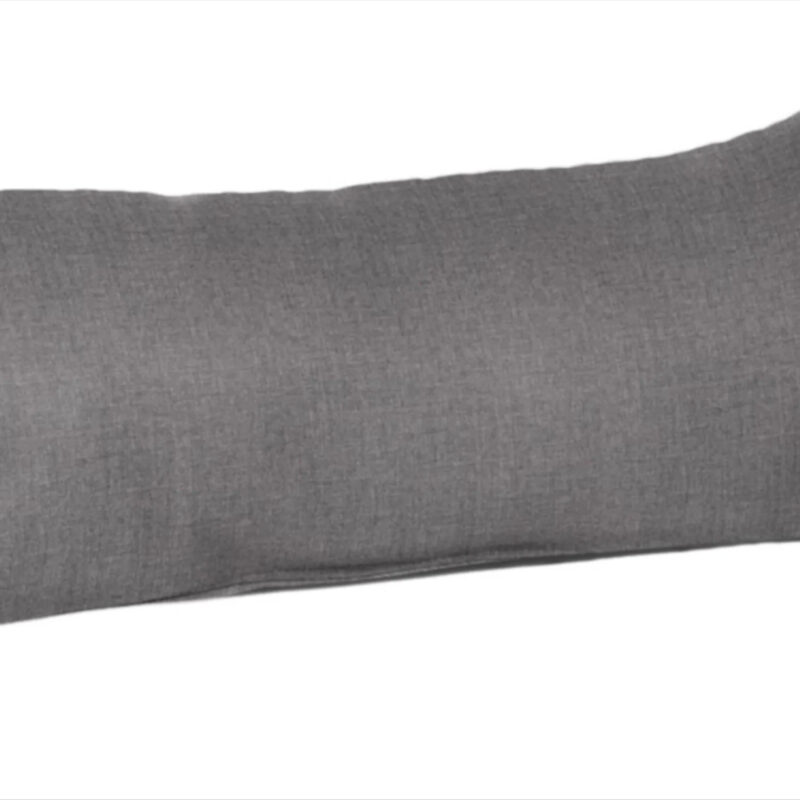 Sunbrella Pillows Sunbrella Solid Cast Slate Rectangular Lumbar pillow one_size in Gray | DS2859-3050