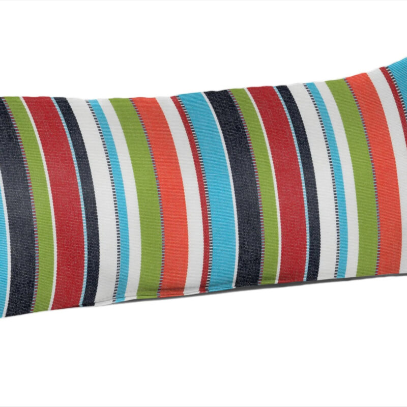 Sunbrella Pillows Sunbrella Striped Carousel Confetti Rectangular Lumbar pillow one_size in Blue | DS2859-3423