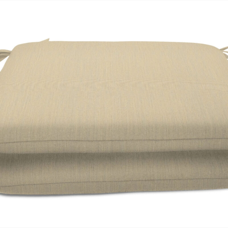 Sunbrella Seat Pad 18x18 QTY 2 Sunbrella Fabric 18-in x 18-in 2 -Piece Spectrum Sand Patio chair cushion one_size | DS566PK2-3277
