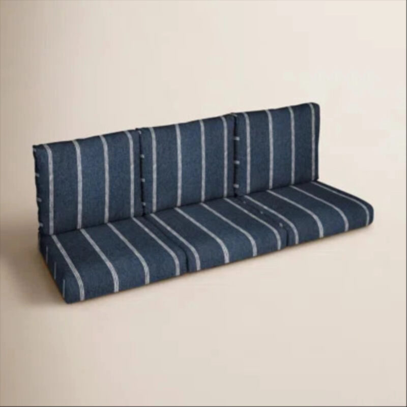 Sunbrella Striped 6 Piece Outdoor Sofa Cushion