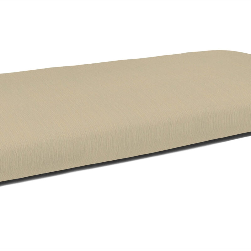 Sunbrella Wicker Bench Cushion Sunbrella Fabric 19.5-in x 43.5-in Spectrum Sand Patio bench cushion one_size | DS6206-3277