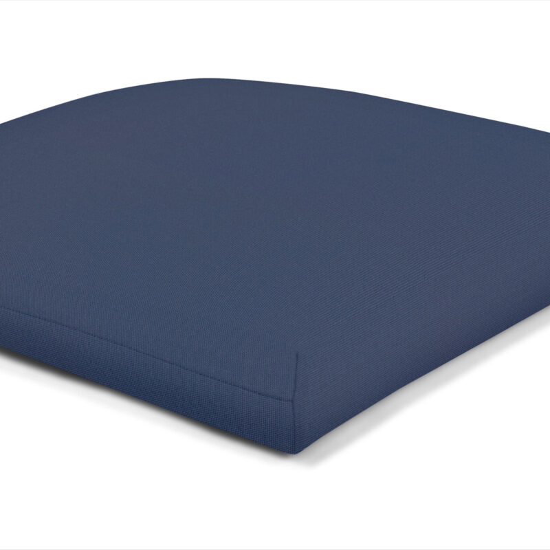 Sunbrella Wicker Pad Sunbrella Fabric 18-in x 18-in Canvas Navy Patio chair cushion one_size | DS6973-3012