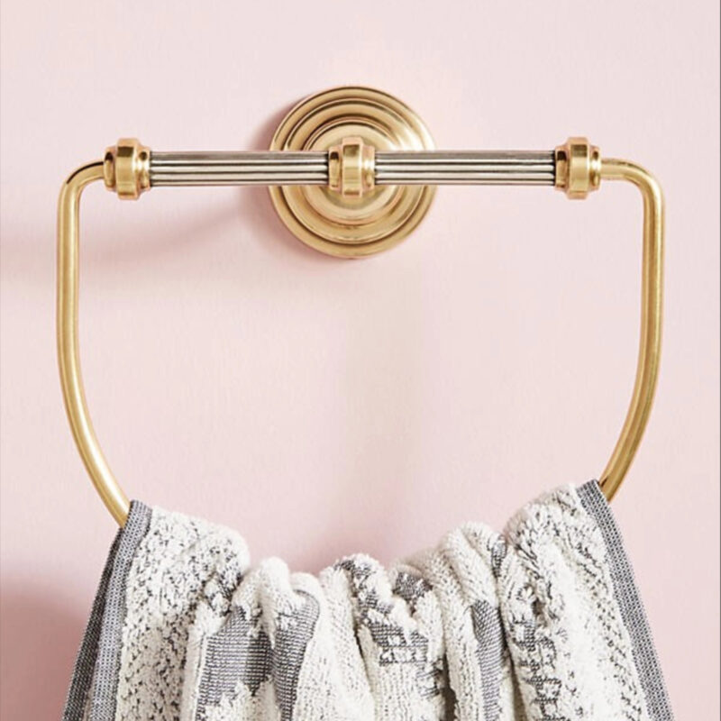 Sylvie Mixed Metal Towel Ring