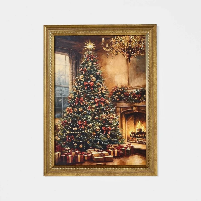 12"x16" Grand Christmas Tree Framed Wall Art - Threshold™ designed with Studio McGee