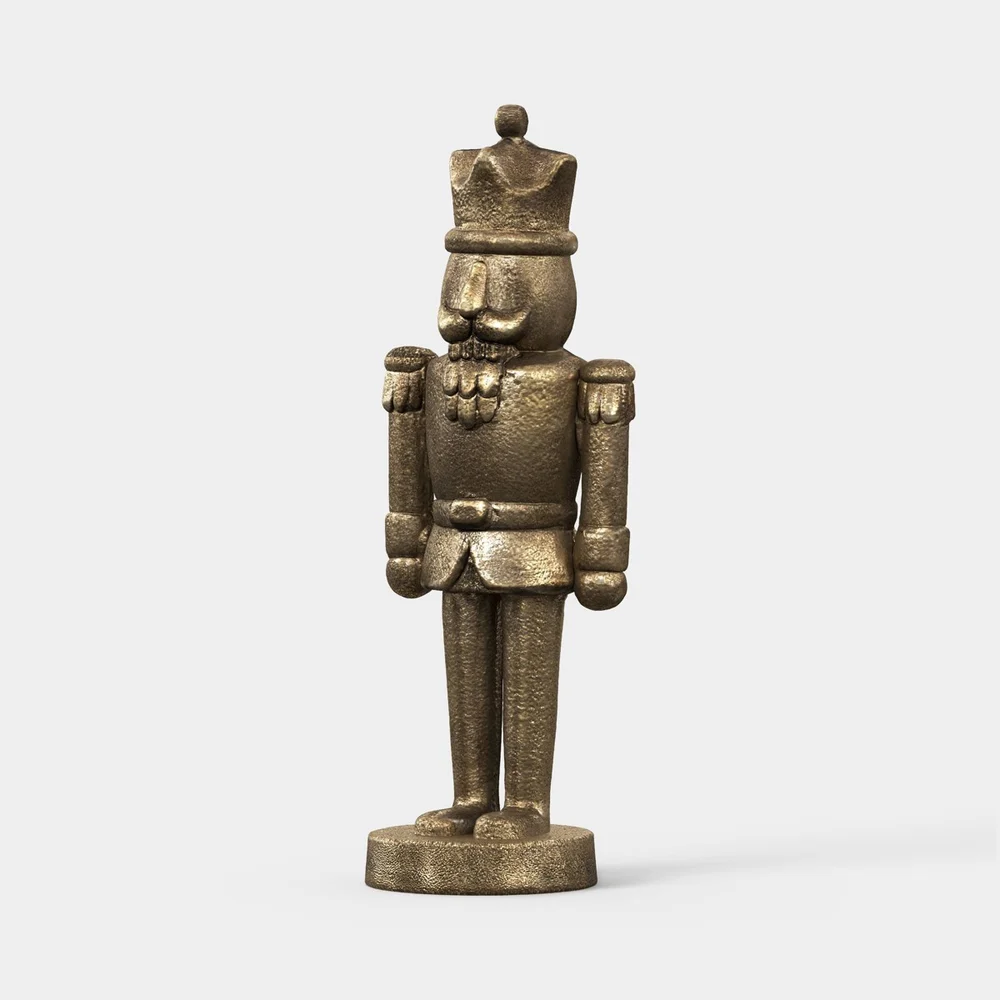 Gold Brass Nutcracker 9" - Threshold™