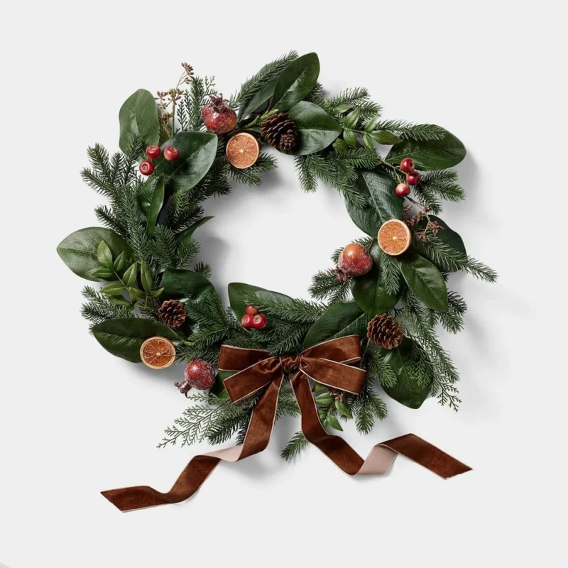 24" Sugared Fruit Christmas Wreath - Threshold™ designed with Studio McGee