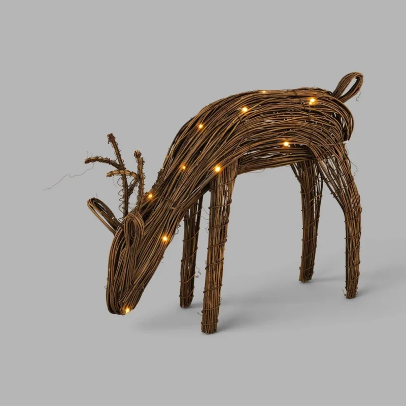 Lit Grapevine Deer - Threshold™