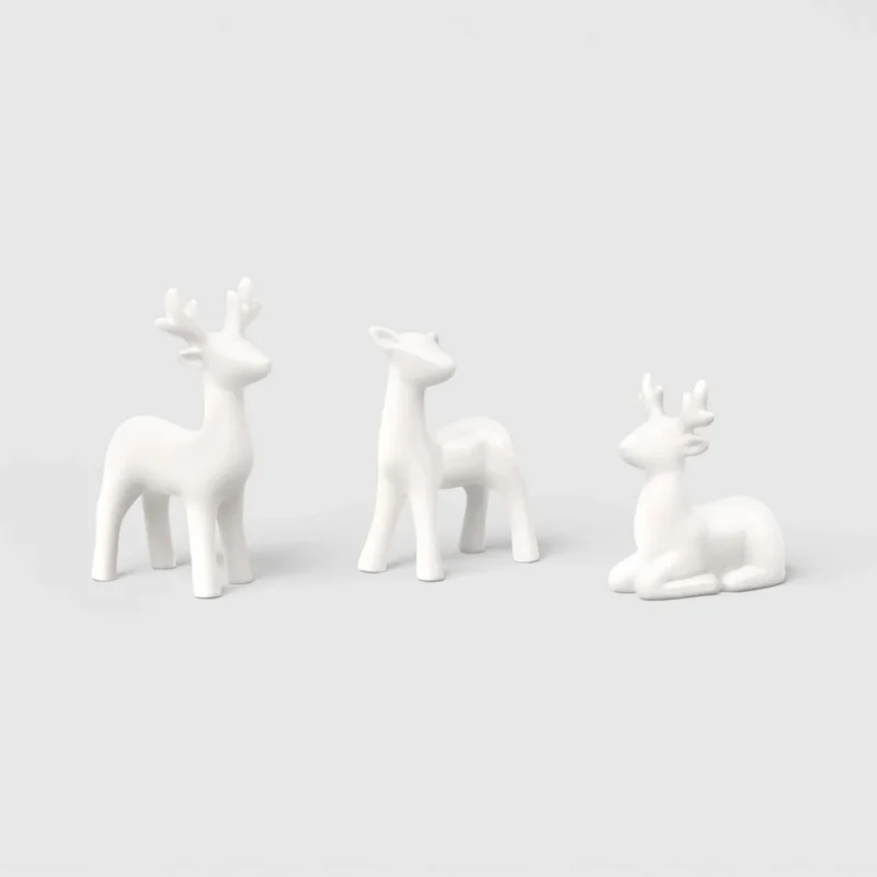 3pk Christmas Decorative Objects Mini Figurals Burgundy - Wondershop™