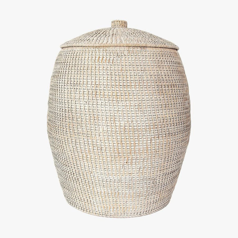 Tava Rattan Beehive Laundry Hamper with Lid