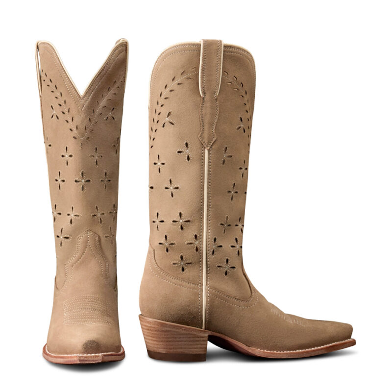 The Annie Cowgirl Boot - Brown roughout | Tecovas