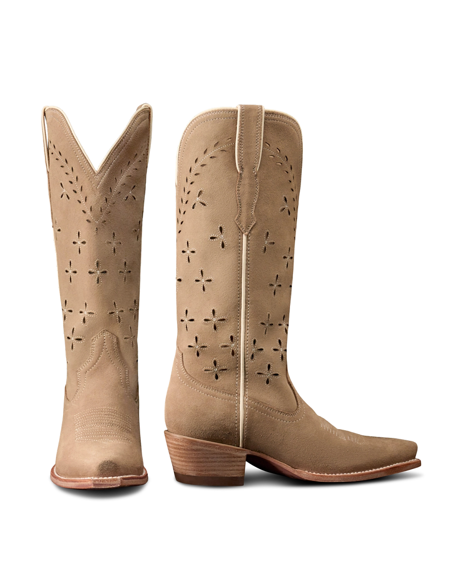 The Annie Cowgirl Boot - Brown roughout | Tecovas