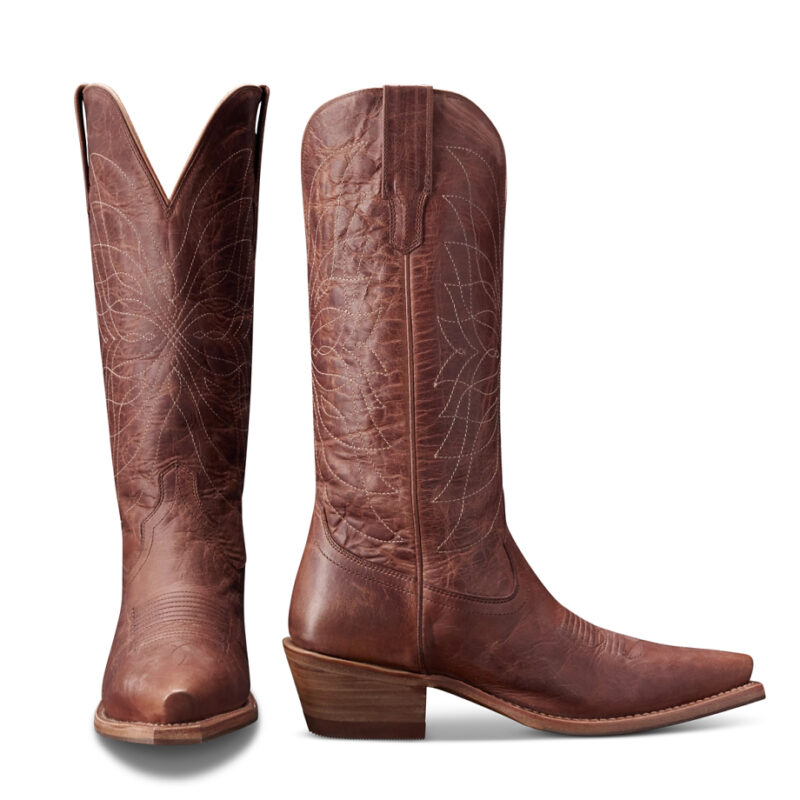 The Annie Cowgirl Boot - Scotch Brown goat | Tecovas