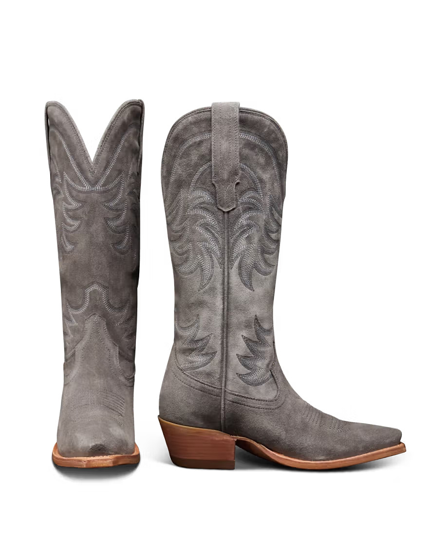 The Annie Cowgirl Boots - Gray suede | Tecovas