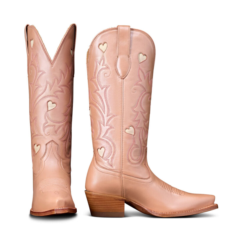The Annie Snip Toe Cowgirl Boot - Pink goat | Tecovas