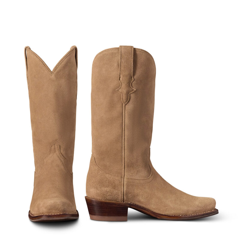 The Cheyenne Cowgirl Boot - Tan suede | Tecovas