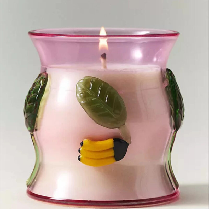 The Cove Fruity Hibiscus & Pink Guava Glass Candle