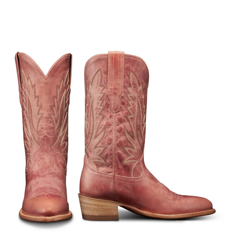 The Jamie Cowgirl Boot - Pink goat leather | Tecovas