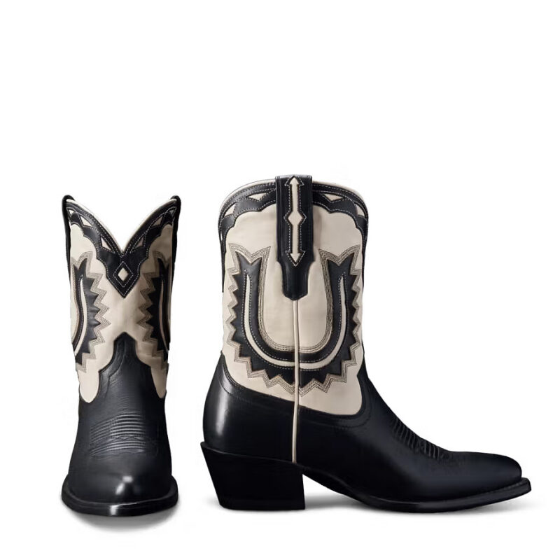 The Jolene Cowgirl Boot - Black cowhide | Tecovas