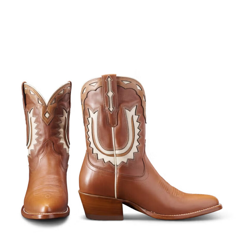 The Jolene Cowgirl Boot - Brown cowhide | Tecovas