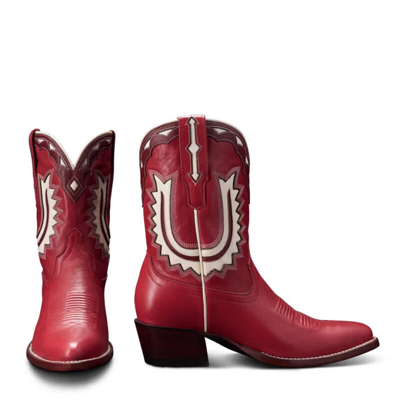The Jolene Cowgirl Boot - Red cowhide | Tecovas