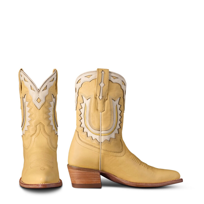 The Jolene Cowgirl Boot - Yellow cowhide | Tecovas