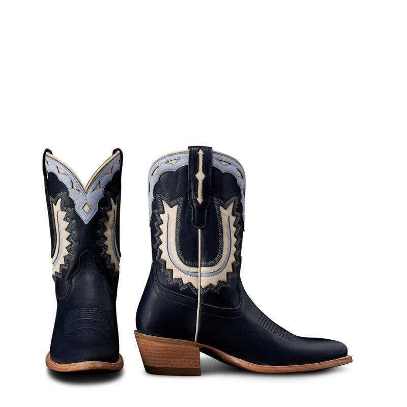 The Jolene in Atlantic Blue/Chambray Cowhide - Women's Cowgirl Boot | Tecovas