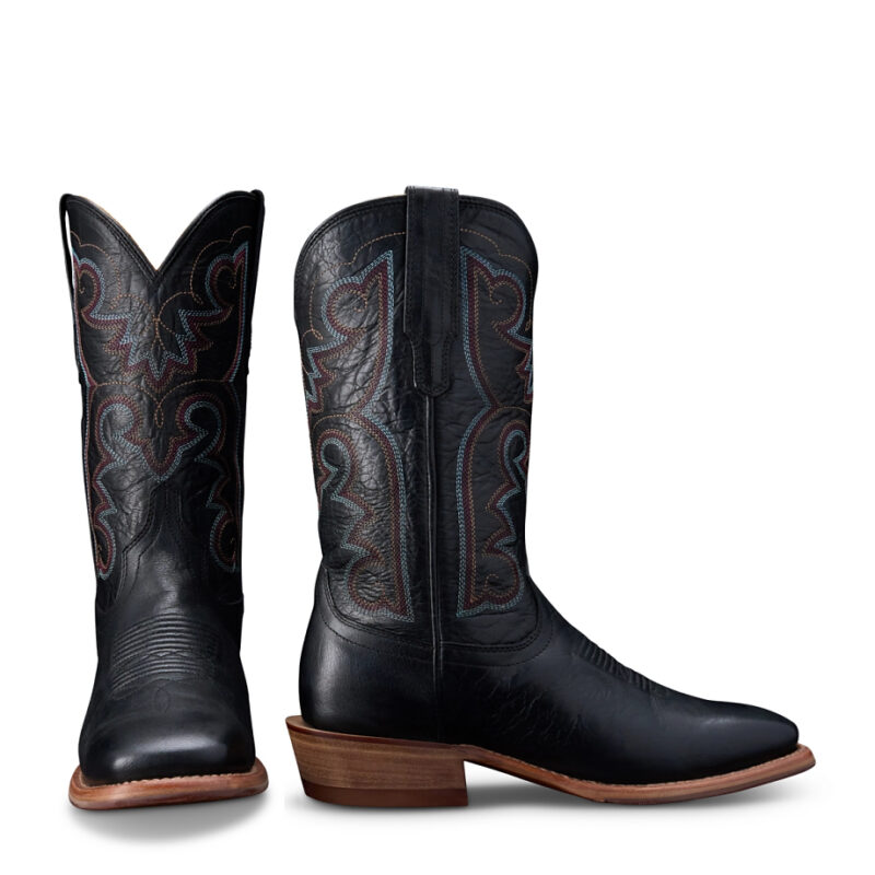 The Maggie Square Toe Cowgirl Boot - Black | Tecovas