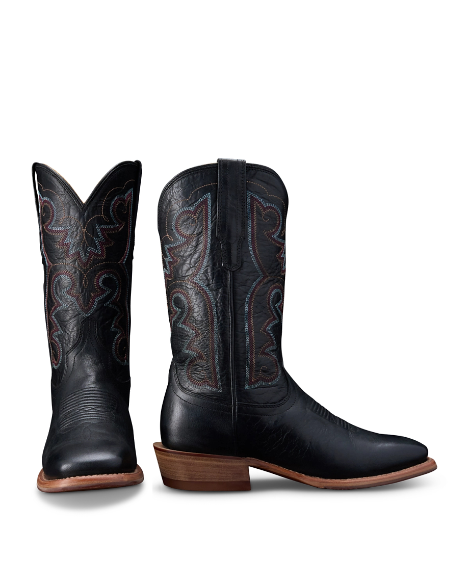The Maggie Square Toe Cowgirl Boot - Black | Tecovas