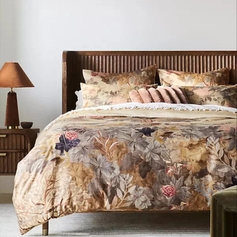 Maeve by Anthropologie The Organic Cotton Sateen Printed Duvet Cover by Maeve